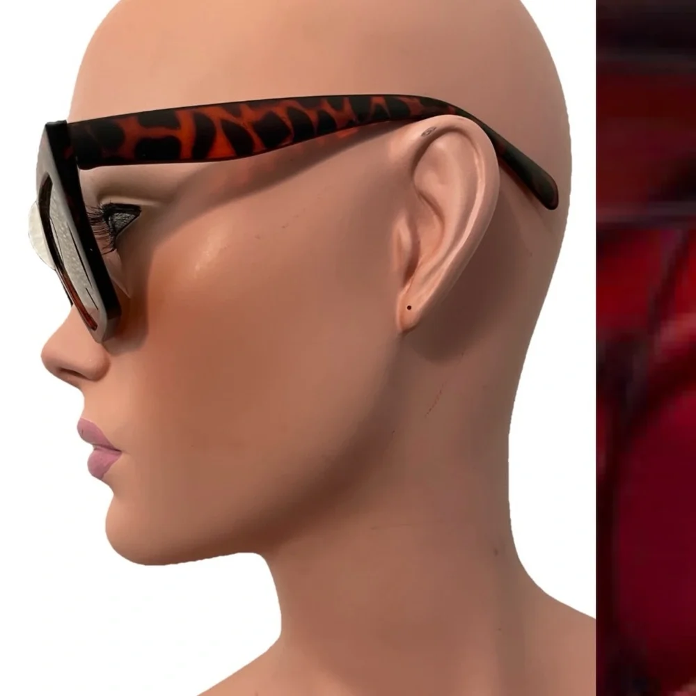Tortoiseshell CATEYE SUNGLASSES Pinup ROCKABILLY VLV Retro UV 400 NWT